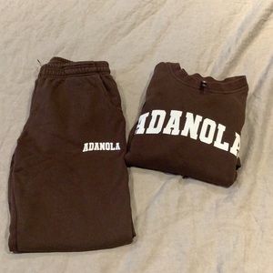 Adanola sweatsuit brown S/M